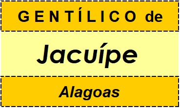 Gentílico da Cidade Jacuípe