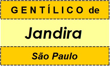 Gentílico da Cidade Jandira