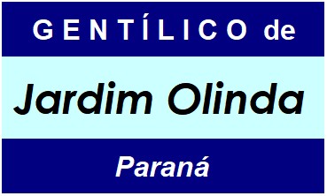 Gentílico da Cidade Jardim Olinda