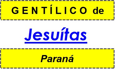 Gentílico da Cidade Jesuítas