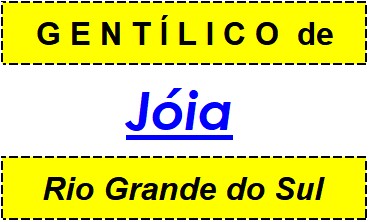 Gentílico da Cidade Jóia