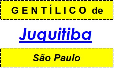 Gentílico da Cidade Juquitiba