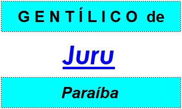 Gentílico da Cidade Juru