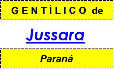 Gentílico da Cidade Jussara