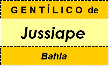 Gentílico da Cidade Jussiape