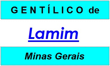 Gentílico da Cidade Lamim