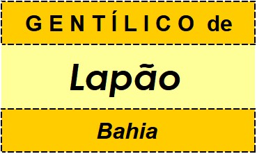 Gentílico da Cidade Lapão