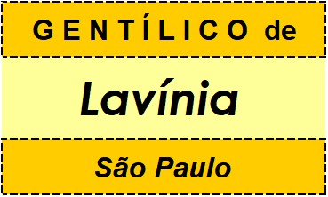 Gentílico da Cidade Lavínia