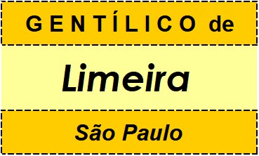 Gentílico da Cidade Limeira