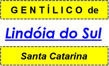 Gentílico da Cidade Lindóia do Sul