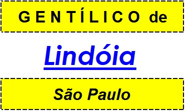 Gentílico da Cidade Lindóia