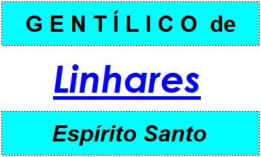 Gentílico da Cidade Linhares