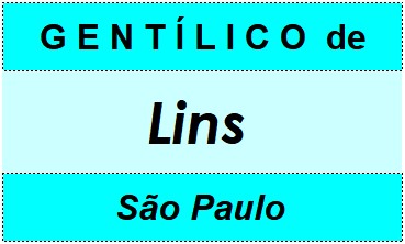 Gentílico da Cidade Lins