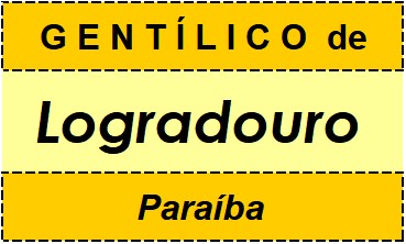 Gentílico da Cidade Logradouro