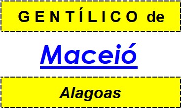 Gentílico da Cidade Maceió