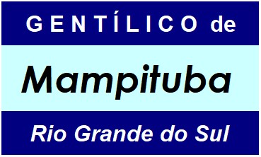 Gentílico da Cidade Mampituba