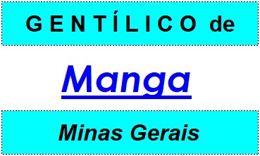 Gentílico da Cidade Manga