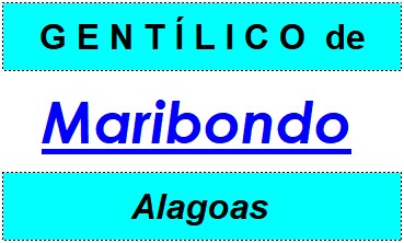 Gentílico da Cidade Maribondo