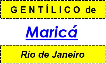 Gentílico da Cidade Maricá