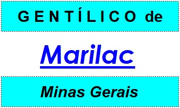 Gentílico da Cidade Marilac