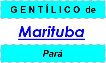 Gentílico da Cidade Marituba