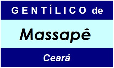 Gentílico da Cidade Massapê