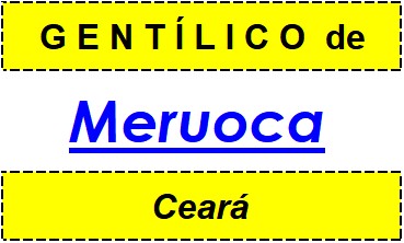 Gentílico da Cidade Meruoca