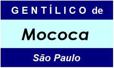 Gentílico da Cidade Mococa