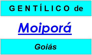 Gentílico da Cidade Moiporá