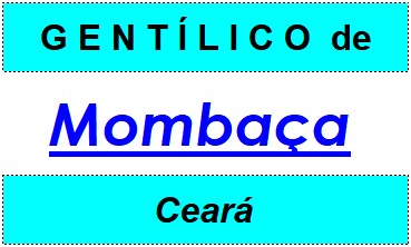 Gentílico da Cidade Mombaça