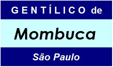 Gentílico da Cidade Mombuca