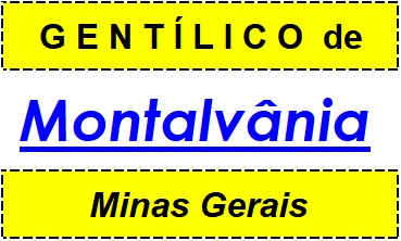 Gentílico da Cidade Montalvânia