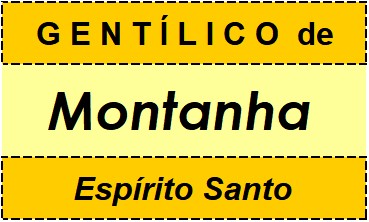 Gentílico da Cidade Montanha