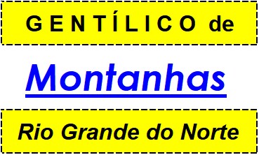 Gentílico da Cidade Montanhas