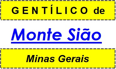 Gentílico da Cidade Monte Sião