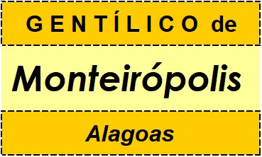 Gentílico da Cidade Monteirópolis