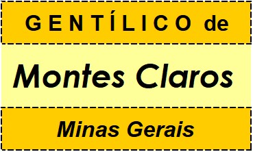 Gentílico da Cidade Montes Claros