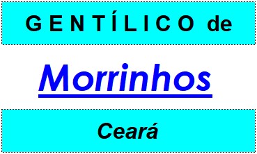 Gentílico da Cidade Morrinhos