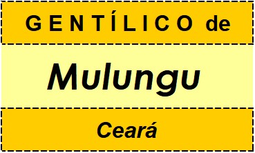 Gentílico da Cidade Mulungu