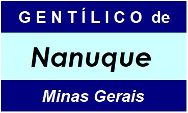 Gentílico da Cidade Nanuque