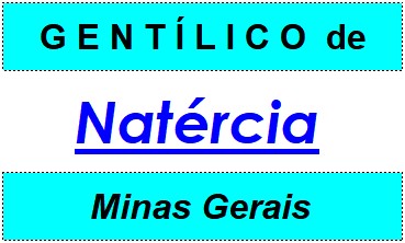 Gentílico da Cidade Natércia