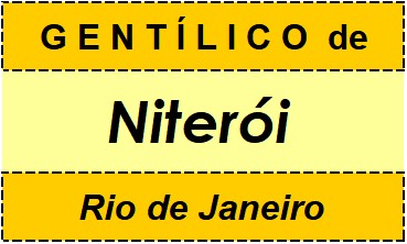 Gentílico da Cidade Niterói