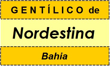 Gentílico da Cidade Nordestina