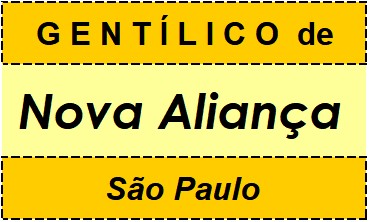 Gentílico da Cidade Nova Aliança