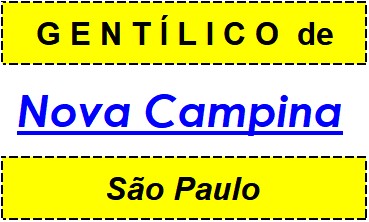 Gentílico da Cidade Nova Campina