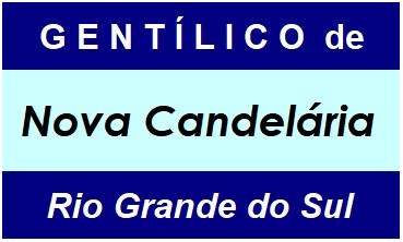 Gentílico da Cidade Nova Candelária