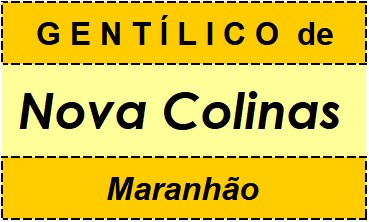 Gentílico da Cidade Nova Colinas