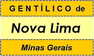 Gentílico da Cidade Nova Lima