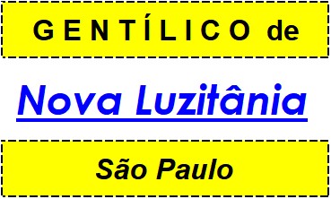 Gentílico da Cidade Nova Luzitânia