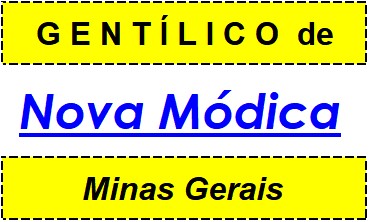 Gentílico da Cidade Nova Módica